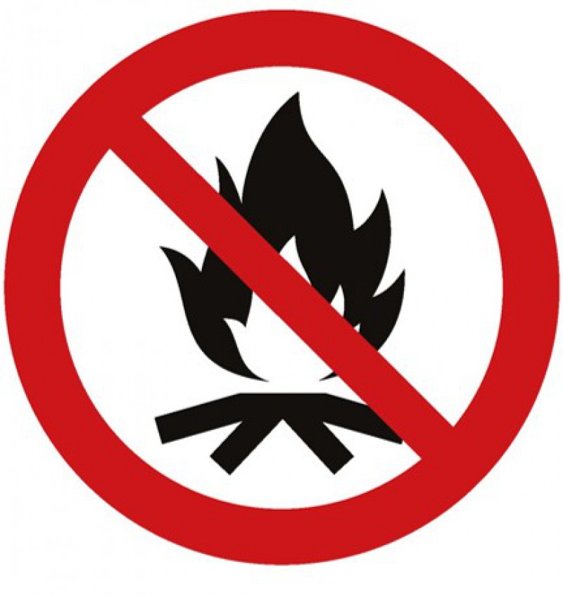 Interdiction des feux en plein air et objets pyrotechniques